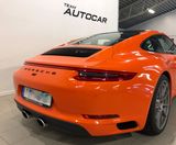 Porsche 911 Carerra 4S folierad Avery SWF Gloss Orange